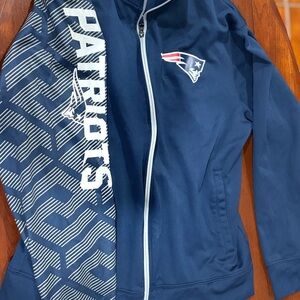 New England Patriots Navy Quarter-Zip Jacket